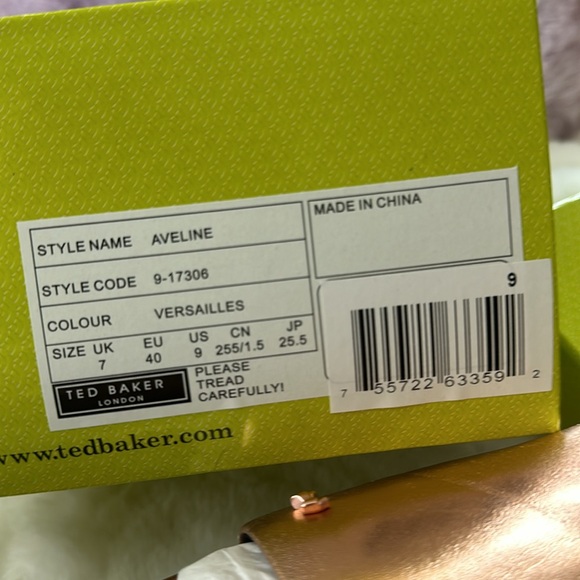 NIB Ted Baker Adeline Slides in Versailles - Picture 7 of 12